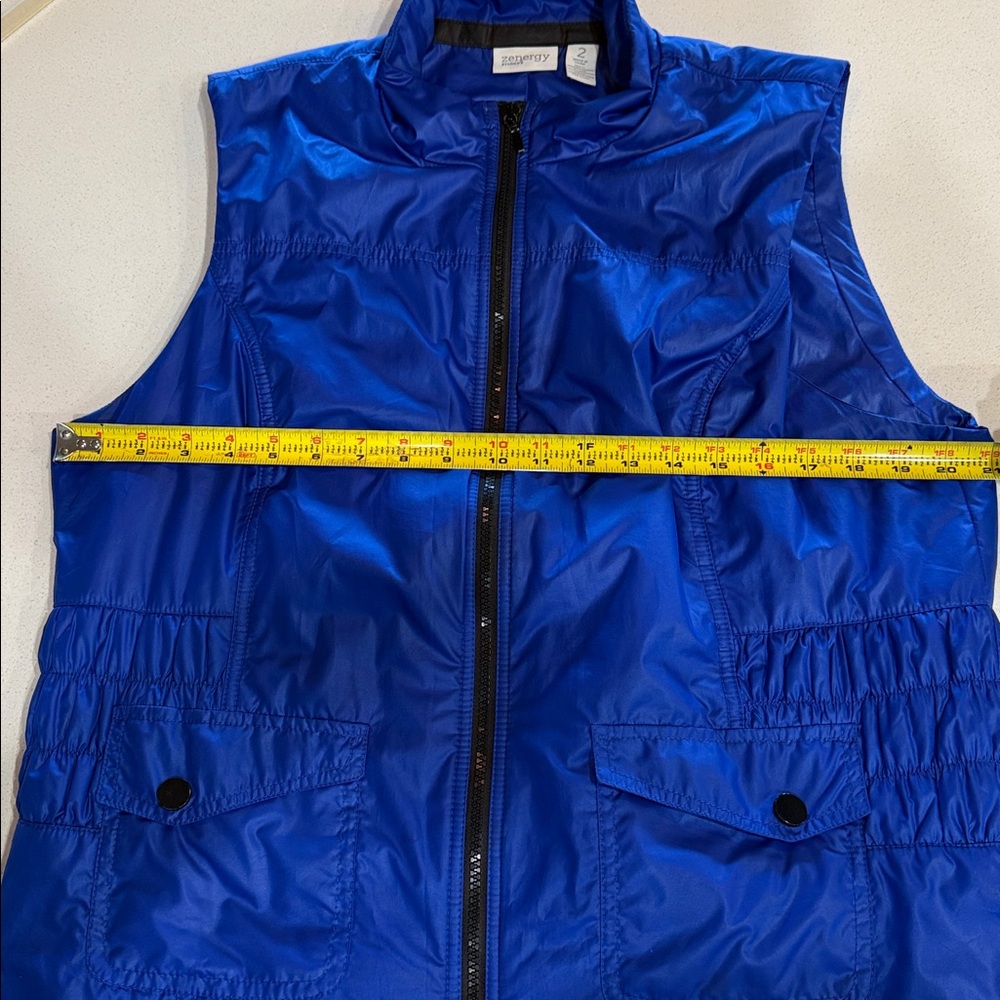 Chico’s Zenergy Sleeveless Blue Women's Vest Large (2) - Picture 3 of 7